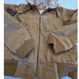 Carhartt Women’s Tan Wildwod Sherpa Jacket, S